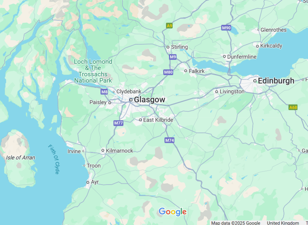Map of Central Scotland